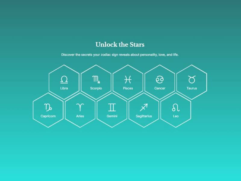 Hexagon Grid with a Gradient Background