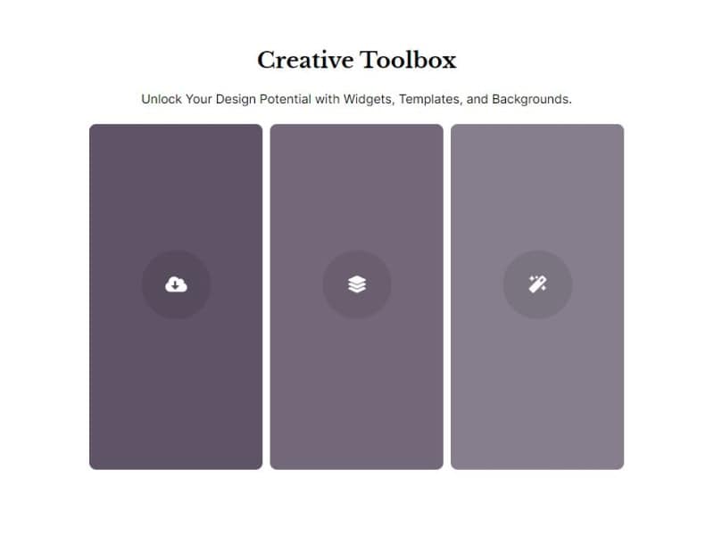 Icon Box Accordion with Web Design Tools